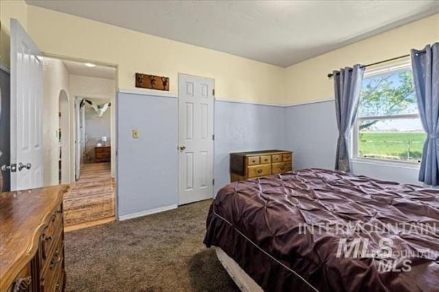 3845 S Powerline, Melba, ID 83641 - bedroom with carpet floors and arched walkways
