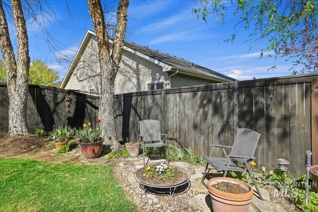 2260 N Eagle Creek Ln, Eagle, ID 83616 - view of fenced backyard