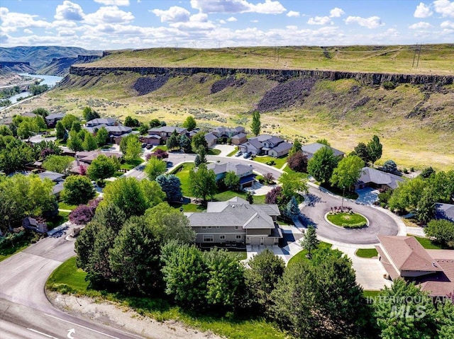 6370 E Escarpment Ct, Boise, ID 83716 - aerial view of residential area featuring a mountainous background