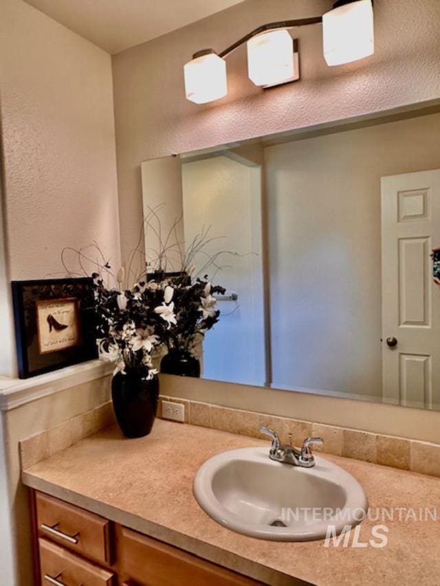 bathroom with vanity