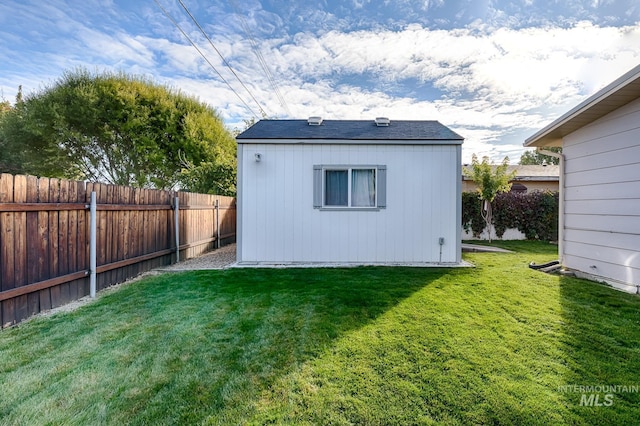 exterior space featuring a yard