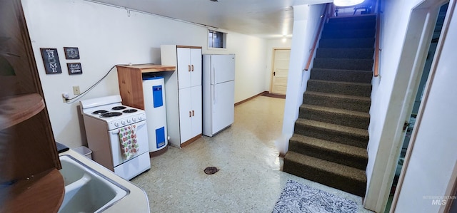 kitchen with white appliances