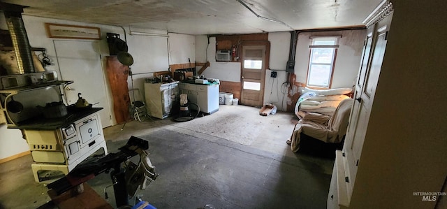 view of basement