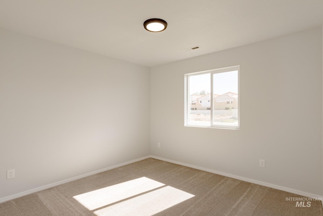 view of carpeted empty room