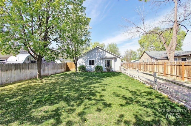 415 S Fern St, Nampa, ID 83686 - view of yard with a fenced backyard