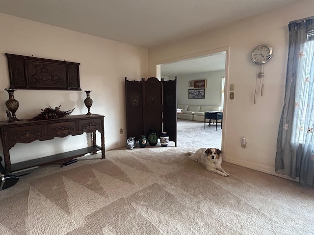 interior space with baseboards