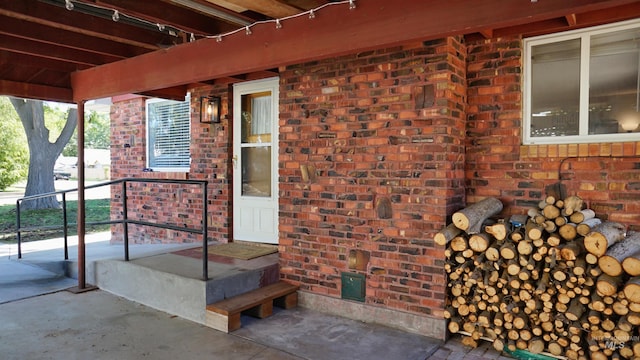 1316 Arlington Ave, Caldwell, ID 83605 - doorway to property featuring brick siding