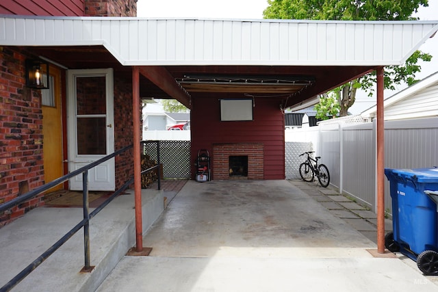 1316 Arlington Ave, Caldwell, ID 83605 - view of patio featuring fence, entry steps, and a carport