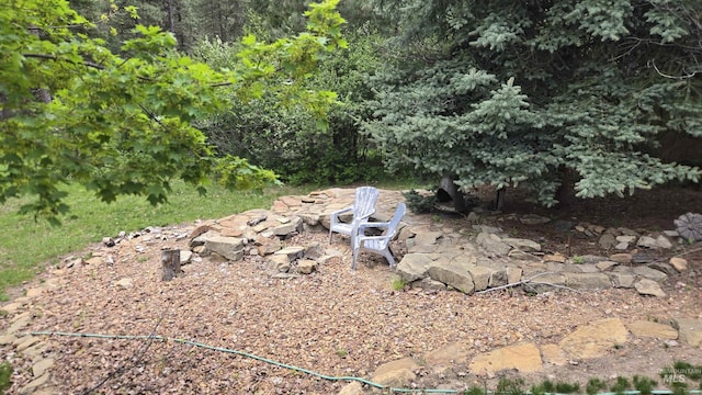 24 Shady Ln, Garden Valley, ID 83622 - view of yard with an outdoor fire pit