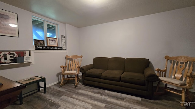 24 Shady Ln, Garden Valley, ID 83622 - living area featuring wood finished floors and baseboards