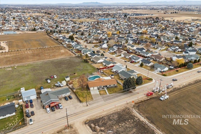 birds eye view of property featuring a residential view