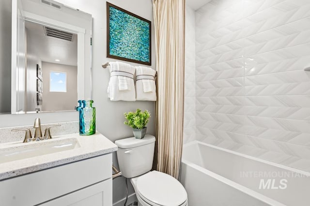 361 N Stone Canyon Ln, Star, ID 83669 - full bath with vanity and shower / bathtub combination with curtain