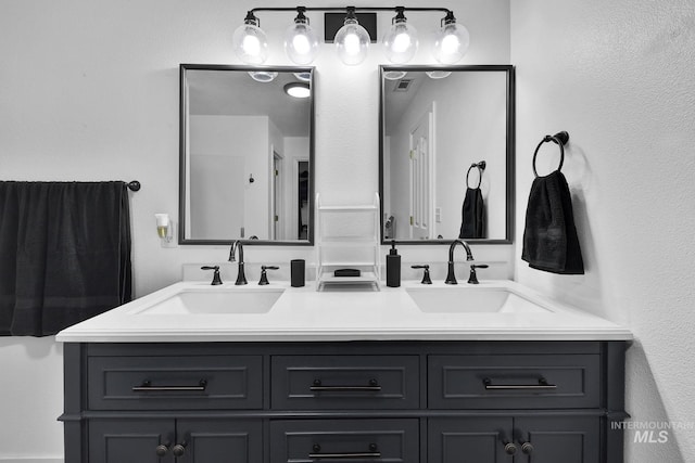 bathroom featuring vanity