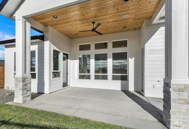 11321 S Yeoman St, Kuna, ID 83634 - view of patio with a ceiling fan
