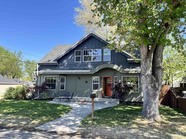view of front of home featuring board and batten siding