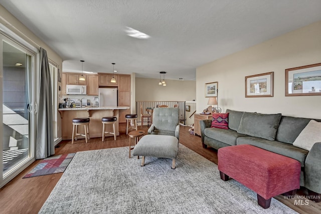 living room featuring wood finished floors