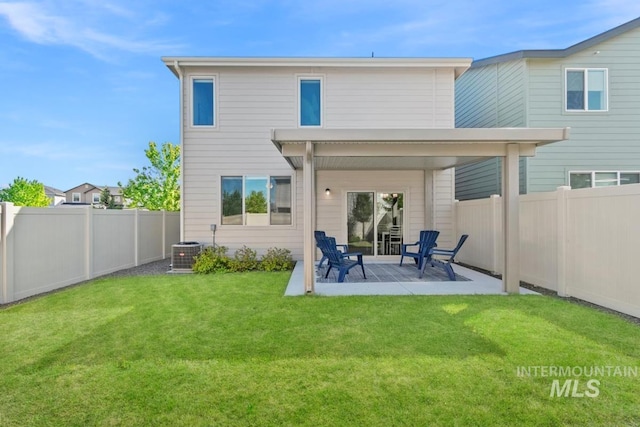 2252 E Tiger Lily Dr, Boise, ID 83716 - rear view of house featuring a patio and central AC