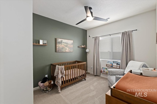 19321 Geneva Way, Caldwell, ID 83605 - bedroom featuring carpet floors, a ceiling fan, visible vents, and baseboards