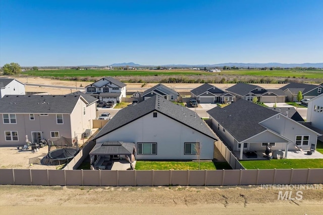 19321 Geneva Way, Caldwell, ID 83605 - aerial view featuring a residential view and a mountain view