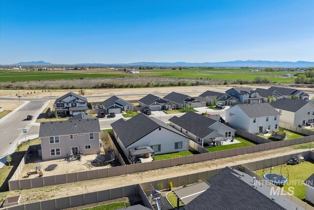 19321 Geneva Way, Caldwell, ID 83605 - aerial view with a mountain view and a residential view