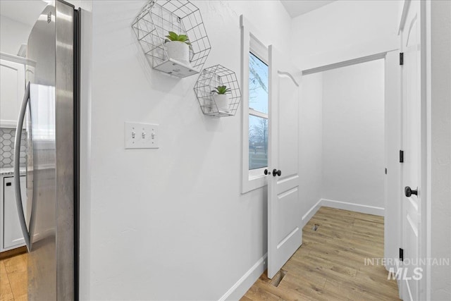 interior space featuring light hardwood / wood-style flooring