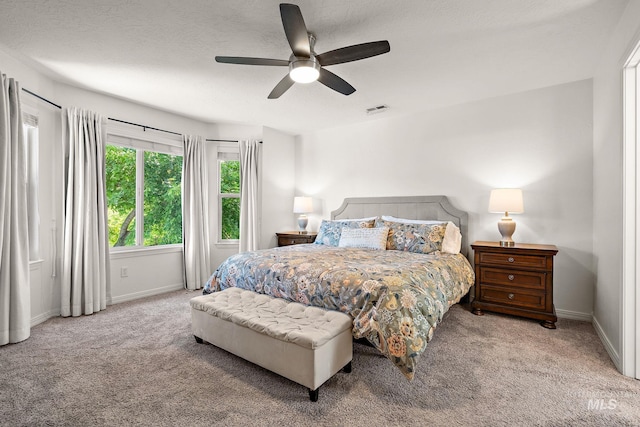 4902 N Schubert Ave, Meridian, ID 83646 - carpeted bedroom with baseboards and ceiling fan