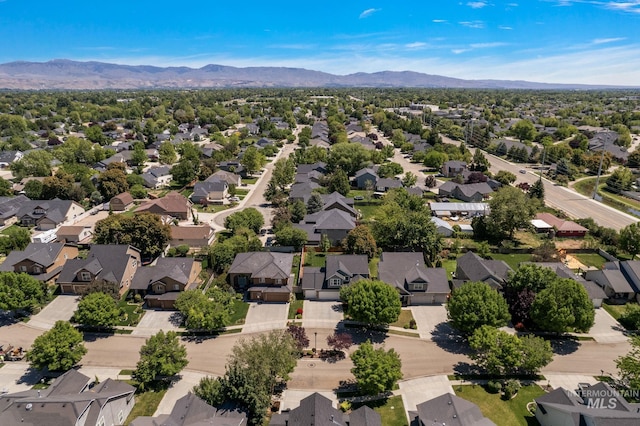 4902 N Schubert Ave, Meridian, ID 83646 - aerial perspective of suburban area with mountains