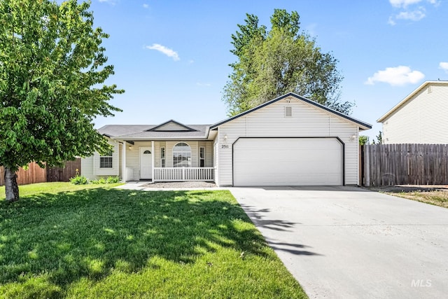 2511 E Maryland, Nampa, ID 83686 - single story home featuring an attached garage, concrete driveway, and covered porch