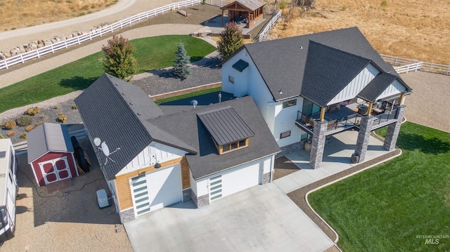 birds eye view of property