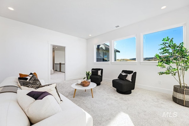 14241 N Woodpecker Ave, Boise, ID 83714 - living room with carpet, recessed lighting, and baseboards