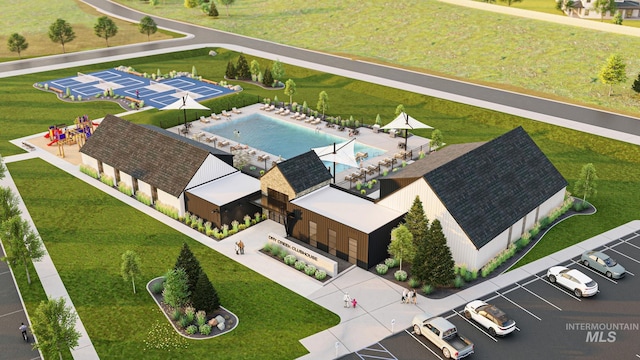 14241 N Woodpecker Ave, Boise, ID 83714 - bird's eye view of a pool