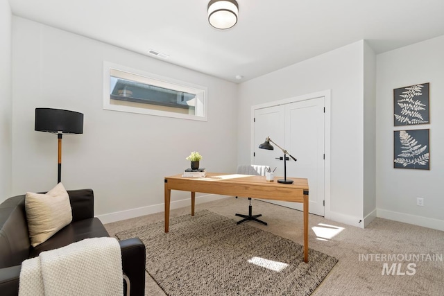 3501 E Planet Dr, Boise, ID 83712 - home office featuring light colored carpet and baseboards