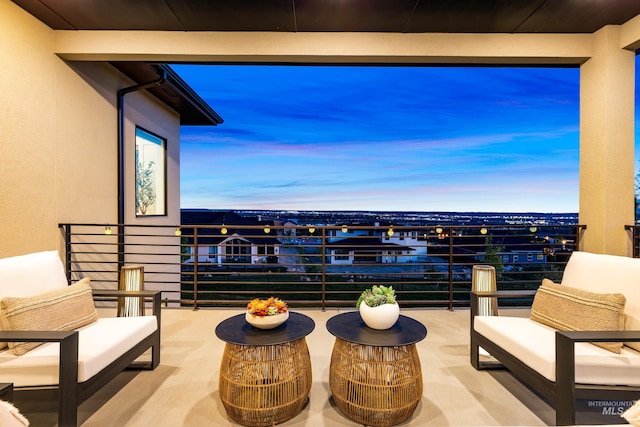 3501 E Planet Dr, Boise, ID 83712 - view of balcony at dusk