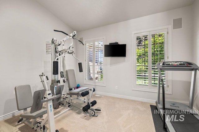 4119 N Park Ln, Eagle, ID 83616 - workout area featuring carpet flooring and baseboards