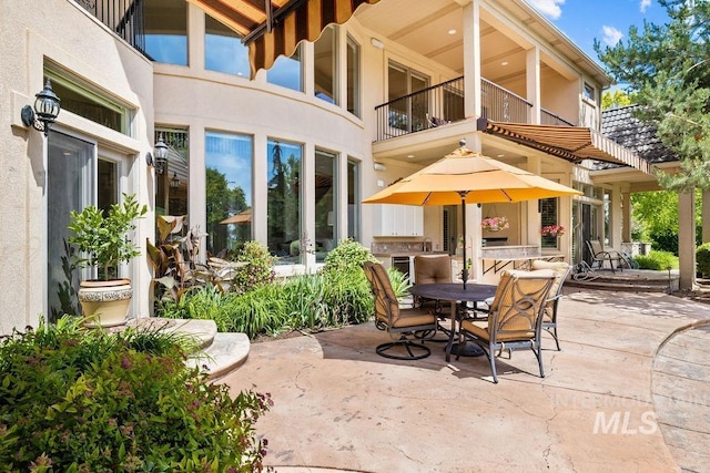 4119 N Park Ln, Eagle, ID 83616 - patio / terrace featuring a patio area, french doors, and outdoor dining space