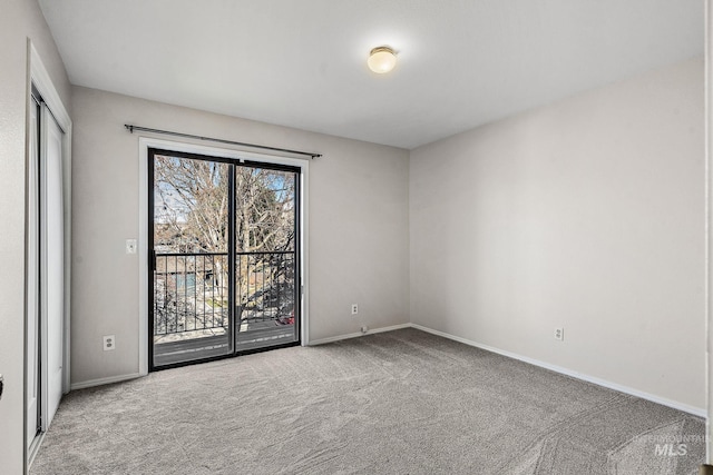 view of carpeted empty room