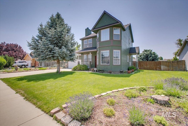 1239 Willow Creek Dr, Nampa, ID 83686 - victorian-style house with a chimney