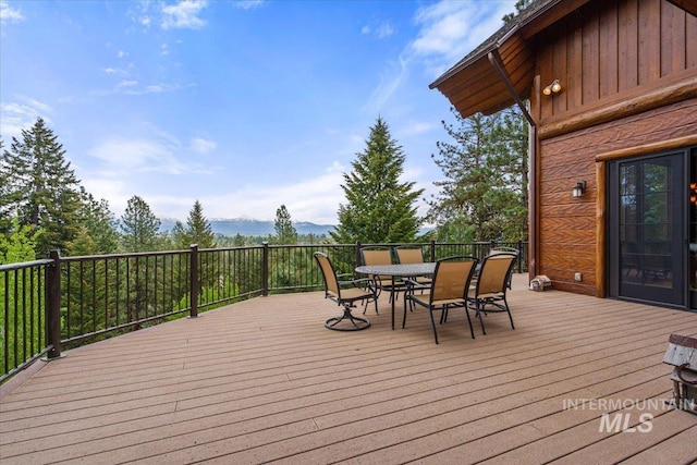 370 Blackhawk Lake Dr, Mccall, ID 83638 - deck with outdoor dining area