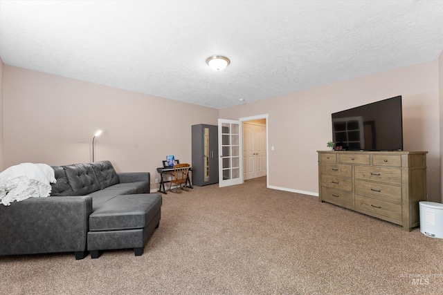 4019 E Man O War Dr, Nampa, ID 83686 - sitting room featuring light carpet and a textured ceiling