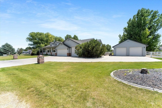 4019 E Man O War Dr, Nampa, ID 83686 - ranch-style house featuring a detached garage