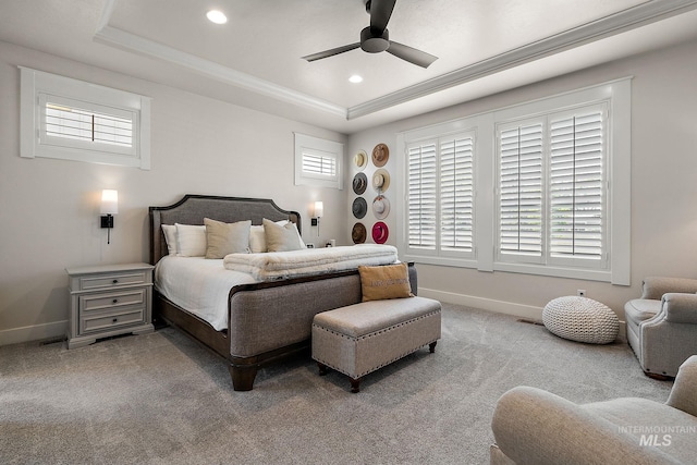 2245 N Burnam Ave, Star, ID 83669 - bedroom with baseboards, a raised ceiling, and light carpet