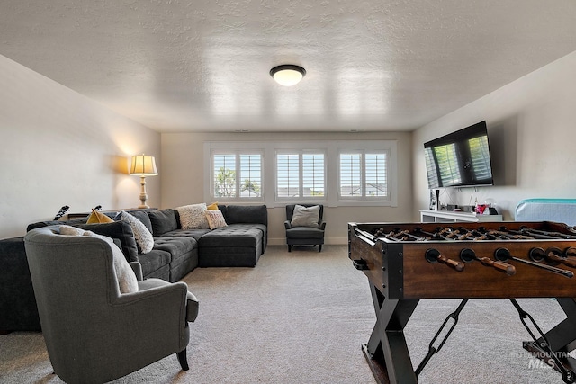 2245 N Burnam Ave, Star, ID 83669 - game room featuring light carpet and a textured ceiling