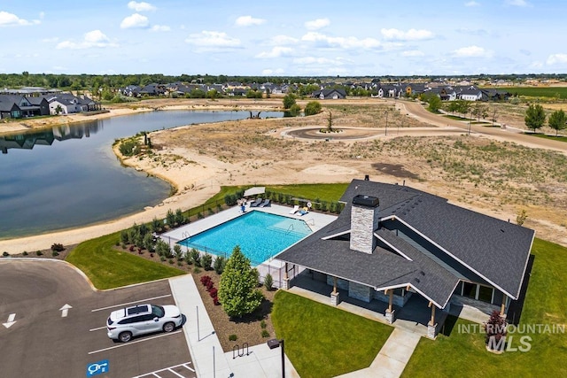 bird's eye view of a large body of water