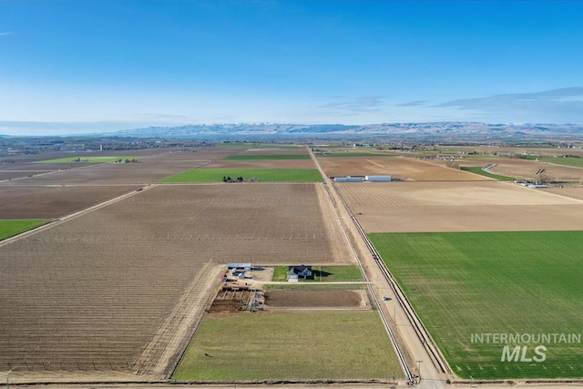 22924 Fargo Rd, Parma, ID 83660 - aerial view featuring a mountain view and a rural view