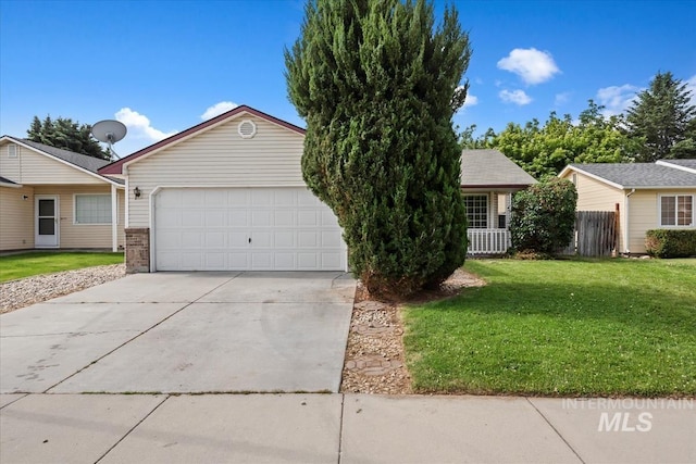 10795 W Susan St, Boise, ID 83713 - view of front of house with concrete driveway and an attached garage