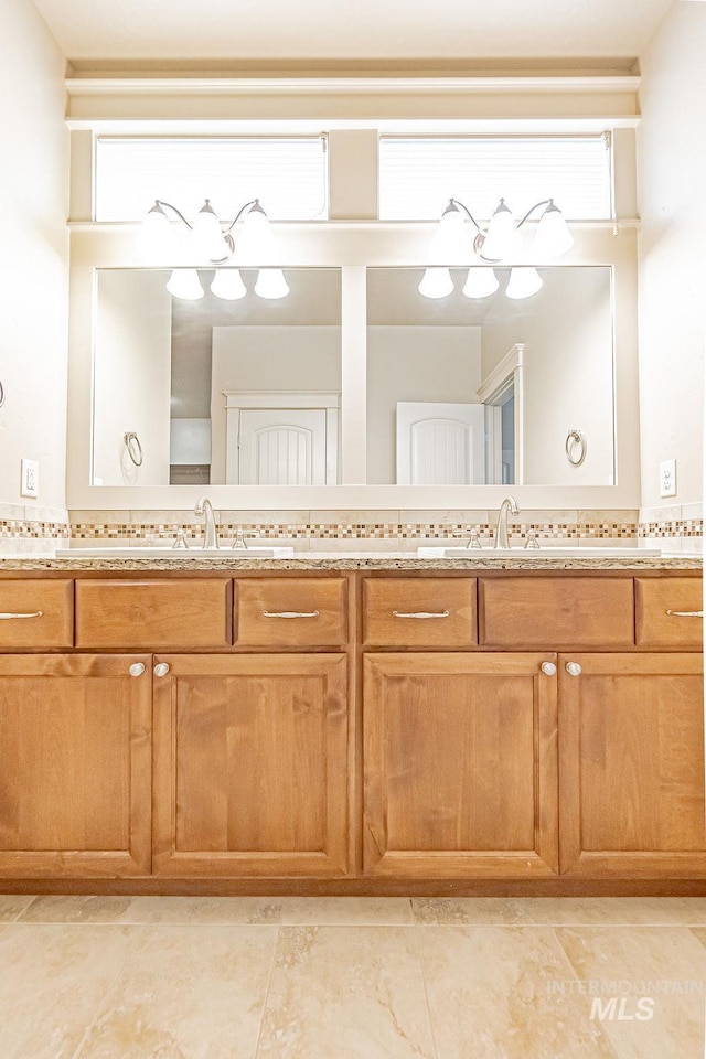 7053 W Butte Ln, Boise, ID 83704 - full bathroom featuring double vanity