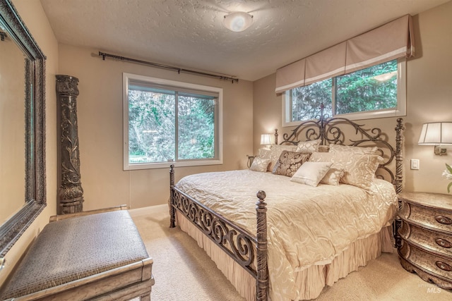 705 N Cobblestone Way, Eagle, ID 83616 - bedroom with light colored carpet, a textured ceiling, and baseboards