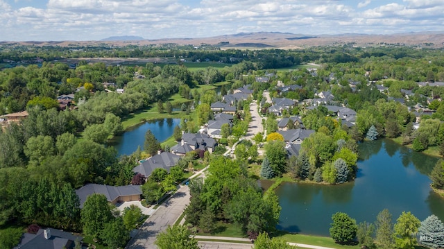 705 N Cobblestone Way, Eagle, ID 83616 - aerial perspective of suburban area with a water and mountain view