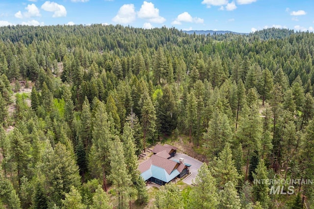 1460 Crown Point Pkwy, Cascade, ID 83611 - aerial view featuring a forest view