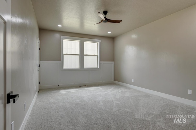 1113 W Blaine Ave, Nampa, ID 83651 - carpeted spare room with recessed lighting and a ceiling fan
